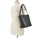 Personalized Black Ella Leather Travel Tote Bag Image 3 of 3